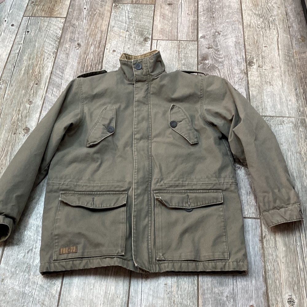 Timberland Canvas Barn Coat Green Khaki Xl